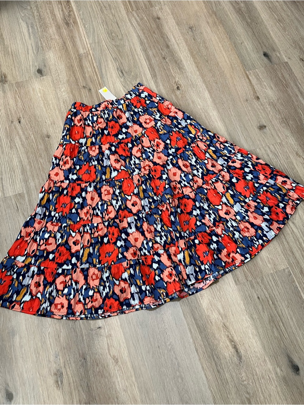 Boden tiered floral cotton poplin skirt size 8 - Picture 2 of 7